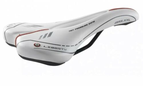 Sella Liberty MAX Montegrappa Anti Prostata Bianca Comodissima Mtb