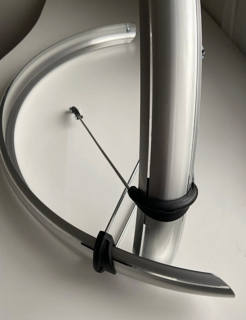 Parafanghi MTB Anteriore E Posteriore Per Mountain Bike 26" - Nero, Con Aste E Viti - Foto 11