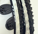 2 COPERTONI MTB 26 X 1.95 (50-559) K 831A BIANCONERO + 2 CAMERE D'ARIA VALVOLA ITALIA MOUNTAIN BIKE BICI MTB