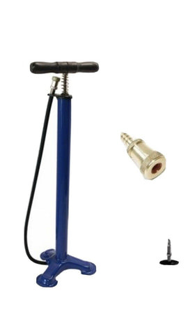 Pompa Per Gonfiaggio Ruote Bici - Acciaio Con Manometro, Adatta Valvole Presta, Schrader E Regina, 11 Bar - Foto 4
