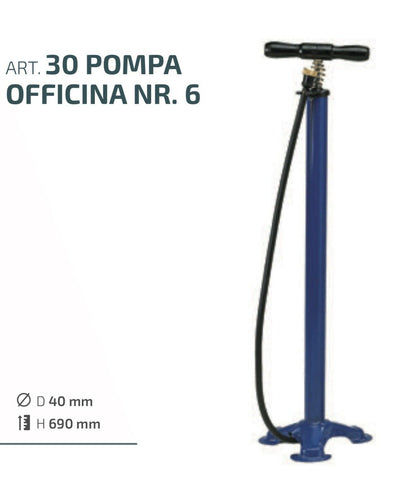 Pompa in Acciaio per Gonfiaggio Ruote Biciclette Montegrappa Made In Italy H69